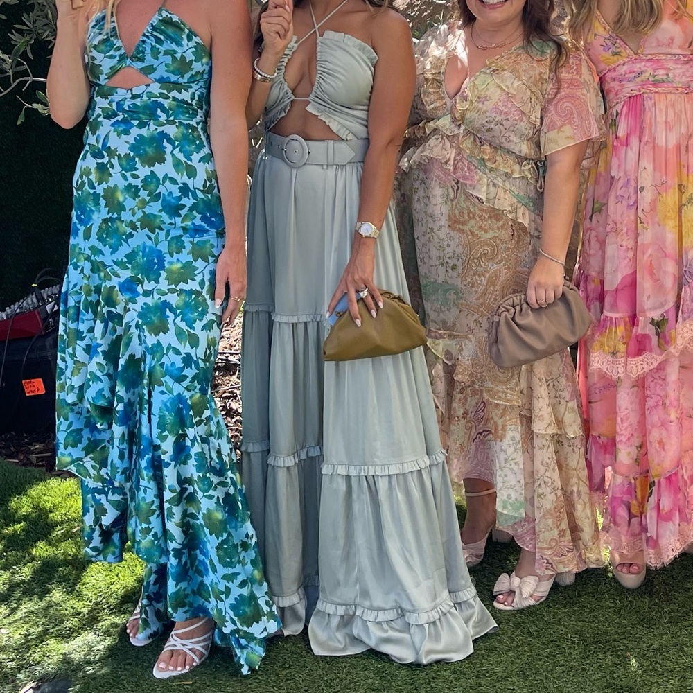 Green V Chapman Studio Gown